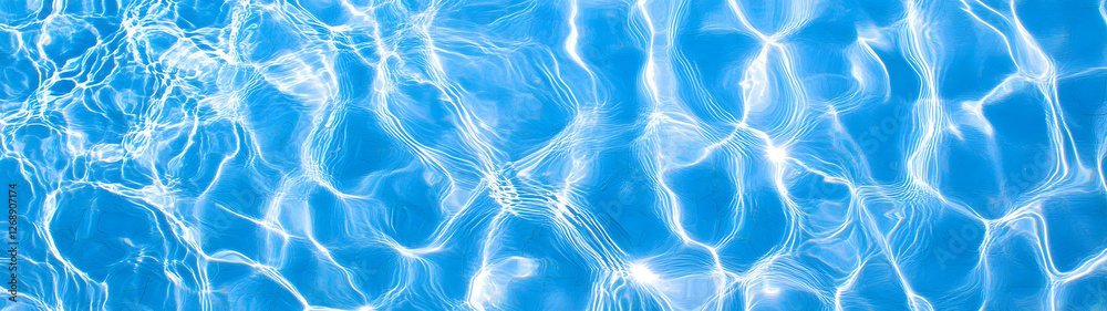 Poster captivating ripples of tranquil blue waters reflecting the serene beauty of a calm and peaceful natu