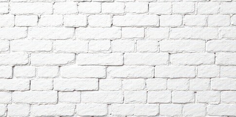 Obraz premium Clean white brick wall texture, perfect backdrop , backdrop, weathered