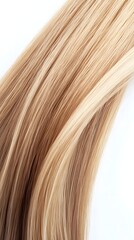 Fototapeta premium Exquisite Honey Blonde Hair Showcasing Natural Softness and Sheen