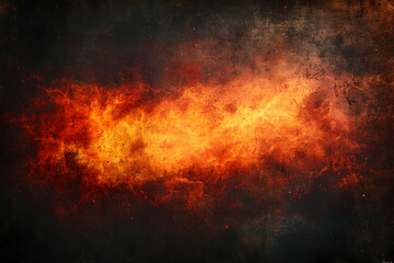 Obraz premium Fiery flames, textured with an orange hue against a dark background. 