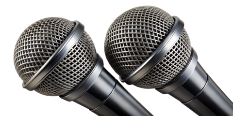 Professional Studio Microphone for Podcasting and Recording.Vintage Dynamic Microphone with Retro Design.AI generated