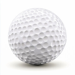 Golf Ball Vector Illustration on White Background