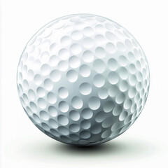 Golf Ball Vector Illustration on White Background