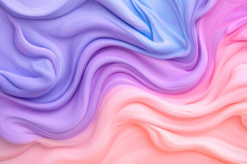 Obraz premium A macro perspective of liquid neon paint twisting together, bright turquoise transitioning into