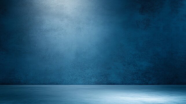 A serene blue backdrop with soft lighting, perfect for product displays or photography sessions