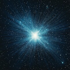 A bright cosmic explosion with streaks in the dark universe