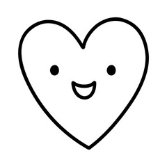Cute doodle heart