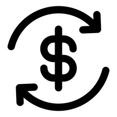 Cashback Symbol Icon. Vector Illustration. Symbol of Money Refund and Rewards