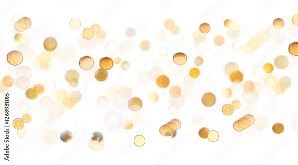 Canvas Prints blurred bokeh colors light glowing on transparent background