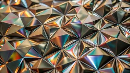 Abstract Geometric Iridescent Pattern