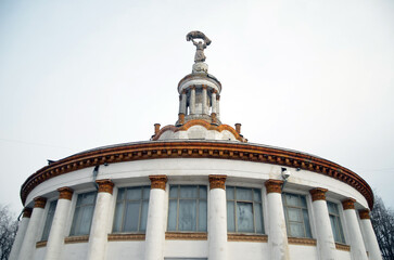 Remains of Soviet architecture and art in Kiev, Ukraine.