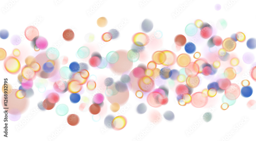 Canvas Prints blurred bokeh colors light glowing on transparent background