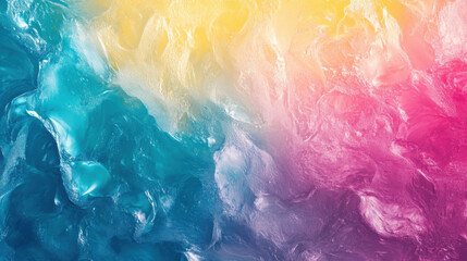 Fototapeta premium Colorful Abstract Background with Swirling Patterns in Blue, Yellow, and Pink Hues Creating a Soft and Dreamy Atmosphere for Artistic and Creative Projects