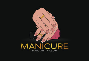 Female manicured hands