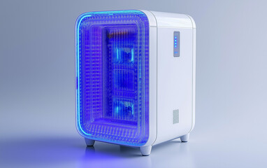 Obraz premium Ultraviolet germicidal irradiation. UVGI. UV germicidal air purifier for hospital-grade sterilization use.