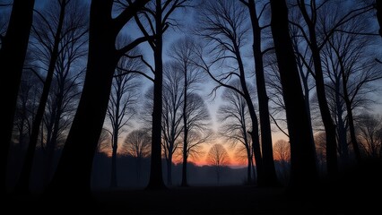 Sap dripping, Twilight sap oozing clear night forest background photorealistic.
