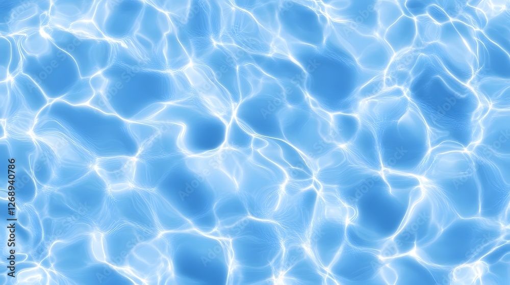 Poster Enchanting aqua backdrop showcasing a mesmerizing shimmering water surface reflecting the clear calm sky above  This tranquil serene scene invites a sense of relaxation rejuvenation and mindfulness