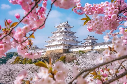 桜香る姫路城 ジグソーパズル2016 JPN castle Himeji-jo 05-1096g_1000.jpg