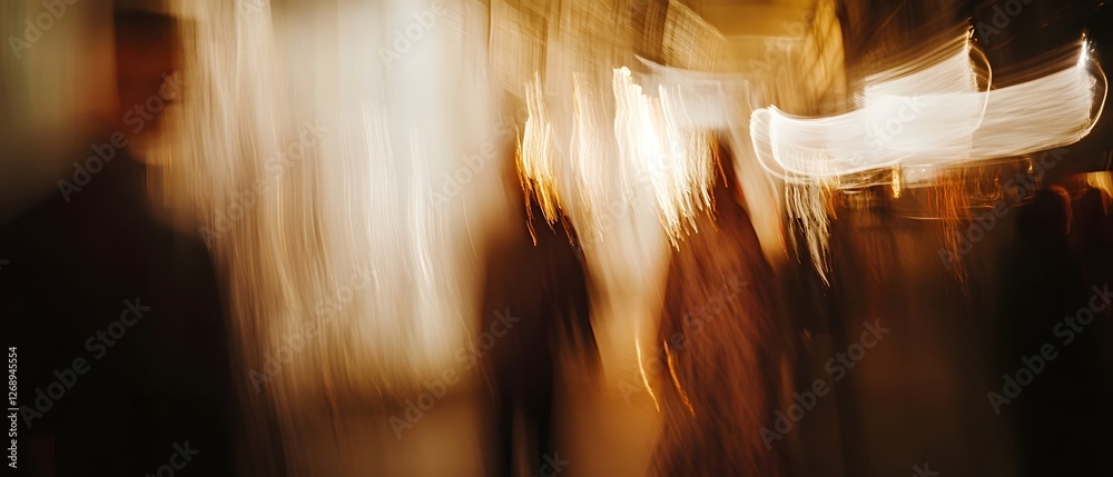 Poster Ethereal luminous motion blur abstract background with vibrant colors dynamic energy and experimental effect  Captivating digital graphic design with a futuristic surreal and imaginative visual style