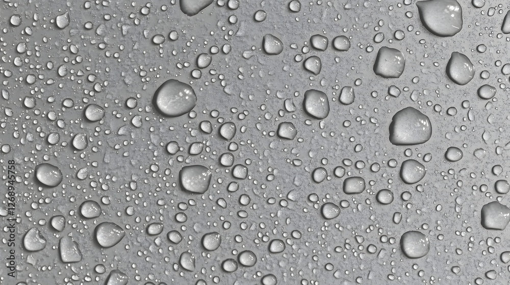 Leinwandbilder extreme close up macro photography of detailed transparent water droplets raindrops or condensation 