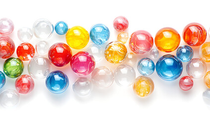 Fototapeta premium colorful chewing gum in poured resin style