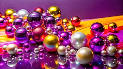 Colorful Shiny Spheres Background