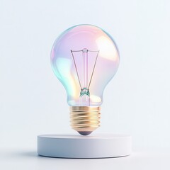 Luminous Brilliance Innovative Bulb Symbolizing Creativity and Enlightenment