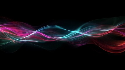 Naklejka premium Vibrant digital data flow sci-fi design images