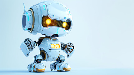 Cute robotic with human characteristics using an electronic device
