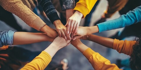 Group Of People  Hand Showing Thumb Sign, 