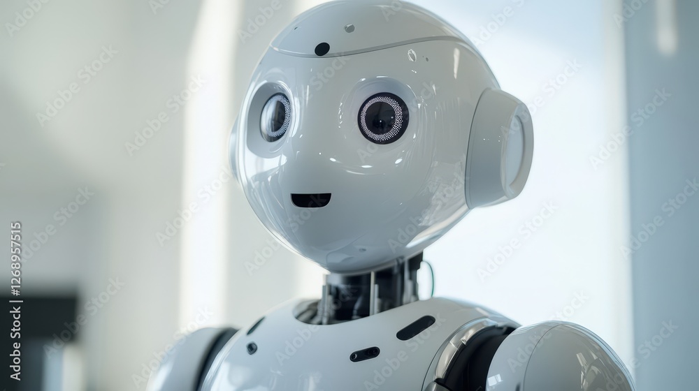 Poster robot powered by ai performing complex surgical procedures, using advanced sensors and machine learn