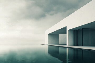 A minimalist building background