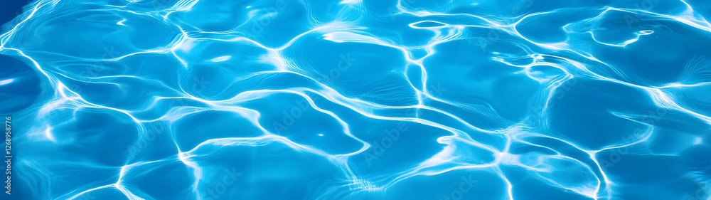 Leinwandbilder serene and mesmerizing backdrop of shimmering blue water waves and ripples in a tranquil and invitin