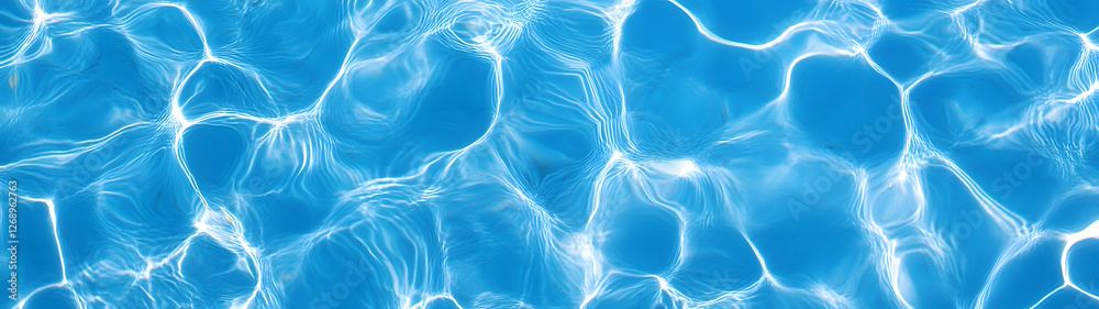 Poster Stunning Close up View of Swirling and Rippling Crystal Clear Water with Mesmerizing Movements and Patterns  Beautiful Abstract Underwater Background with Fluid Dynamics Shimmering Reflections