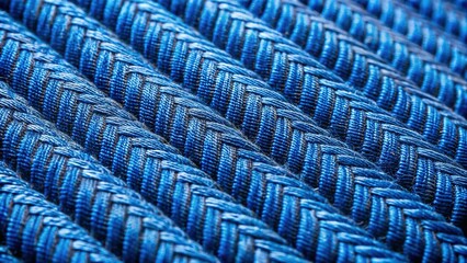 Obraz premium Elegant Blue Herringbone Fabric Texture Background