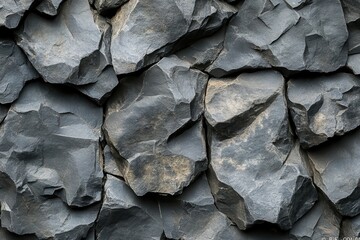Natural stone texture with rugged gray surface
