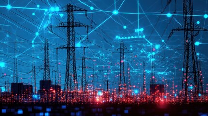 Visualization of an AI-powered energy management system optimizing long-duration storage use.