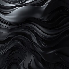 Obraz premium Dark abstract swirling waves, smooth texture, elegant background, design use