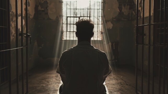 A prisoner enclosed by his own thoughts  a profound metaphor for existential freedom