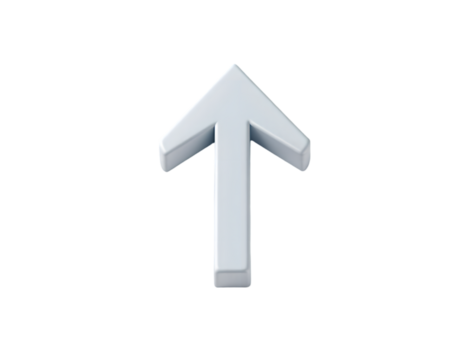 A Sleek Metallic Arrow Pointing Upward, Symbolizing Direction and Progress in Design