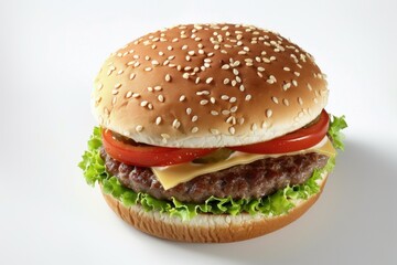 Classic Cheeseburger &ndash; Juicy Beef Patty with Melted Cheese