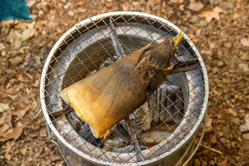 新鮮たけのこ Outdoor grilled bamboo shoots