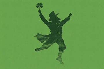 Celebrating St. Patrick's Day with joy and tradition through vibrant imagery of a leprechaun