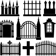 set of wrought iron gates