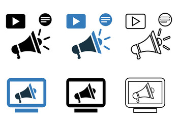 Campaign, social, ad, advertisement, broadcast icon