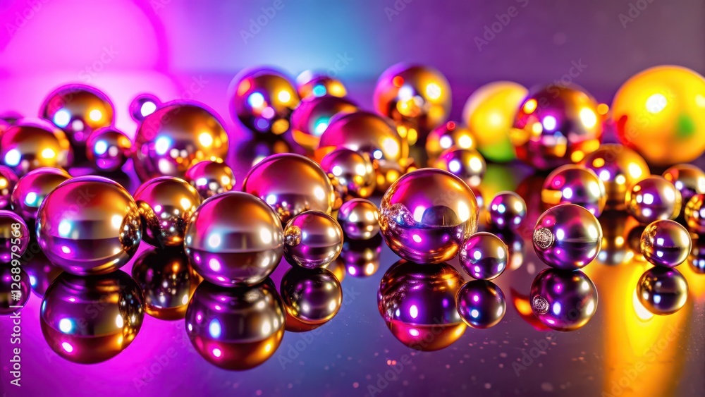 Canvas Prints abstract shiny spheres background