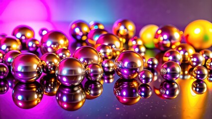 Abstract Shiny Spheres Background
