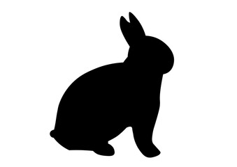 うさぎのシルエット