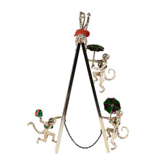 skull and crossbones on transparent and white background