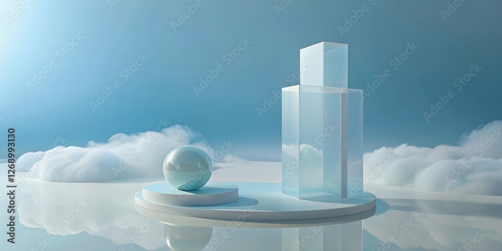 Canvas Prints abstract minimalist architectural scene